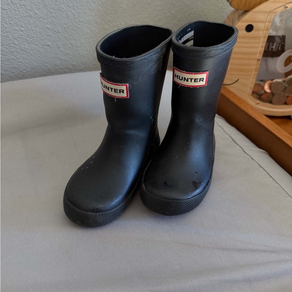Hunter Black Boots Toddler